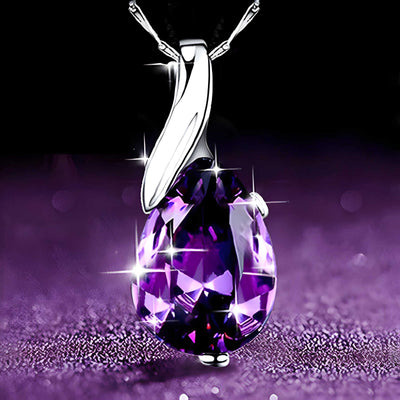 cz purple necklace for women | Gem Jewery